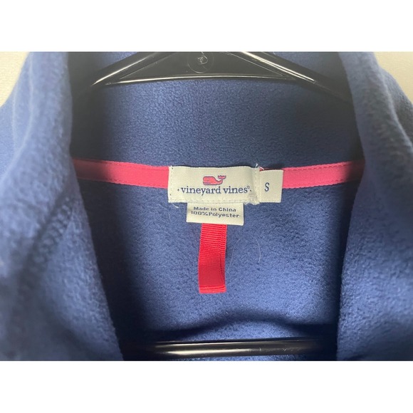 Vineyard Vines Women's Full Zip Fleece Vest Navy Blue Size Small - Picture 5 of 5